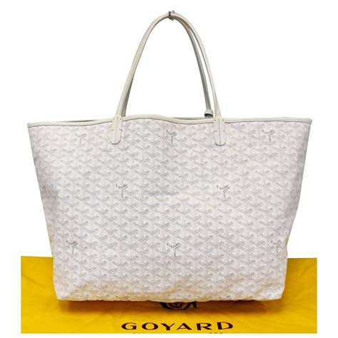 goyard white st louis tote price|goyard tote bag cost.